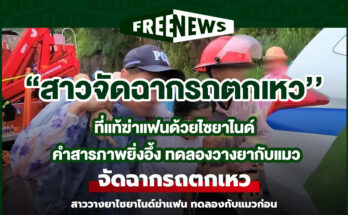 สาวจัดฉากรถตกเหว
