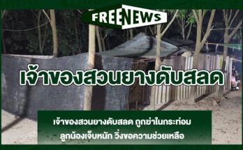 เจ้าของสวนยางดับสลด