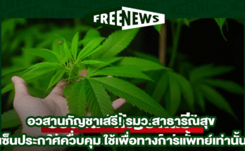 อวสานกัญชาเสรี